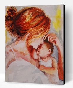 Mom And Her Baby Paint By Number