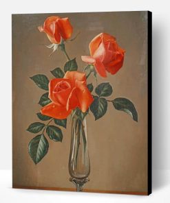 Orange Flowers Still Life Paint By Number