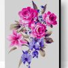 Pink And Purple Flowers Paint By Number