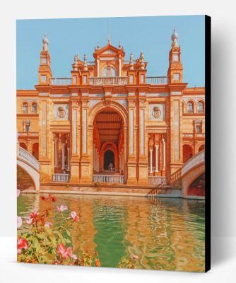 Plaza De Espana Seville Paint By Number