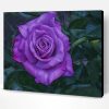 Purple Floribunda Paint By Number