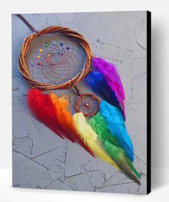 Rainbow Dream Catcher Paint By Number