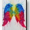 Rainbow Angel Wings Paint By Number