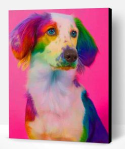 Rainbow Dog Paint By Number