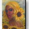 Sunflowers Girl Paint By Number