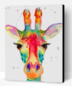 Watercolor Giraffe Paint By Number