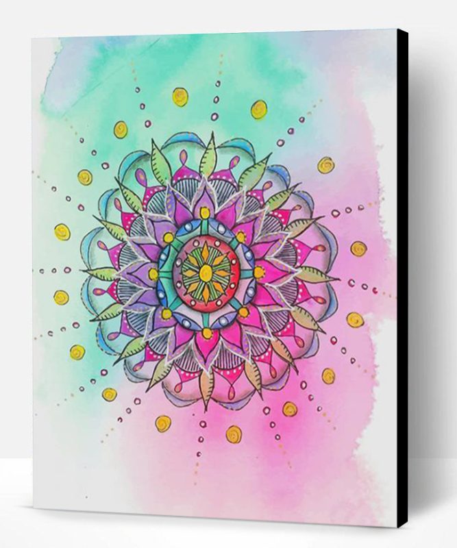 Watercolor Mandala Art Paint By Number