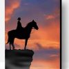 Woman Horse Silhouette Paint By Number