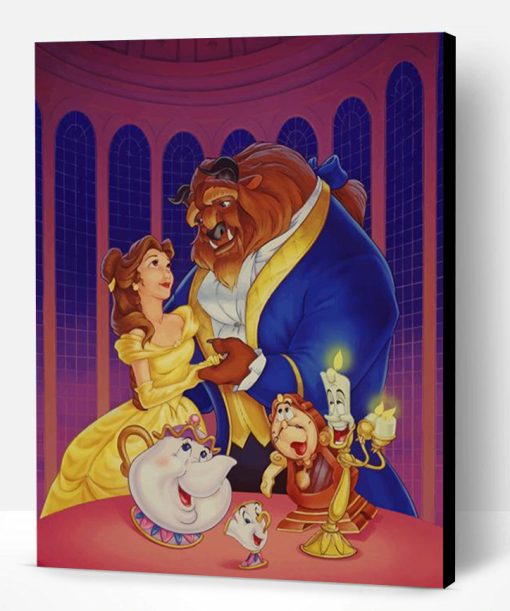 Beauty And The Beast Disney Dancing Paint By Number