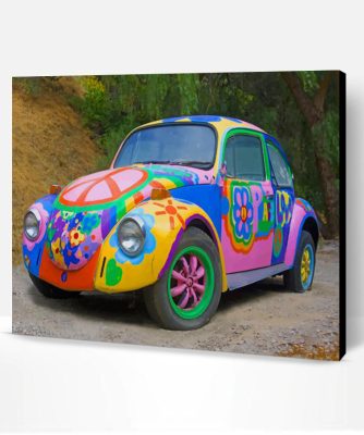 Beetle Hippie Car Paint By Number