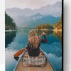 Blond Girl In A Boat Paint By Number