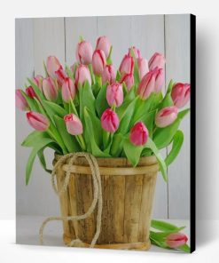 Bucket Of Tulips Paint By Number