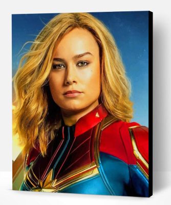 Captain Marvel Paint By Number