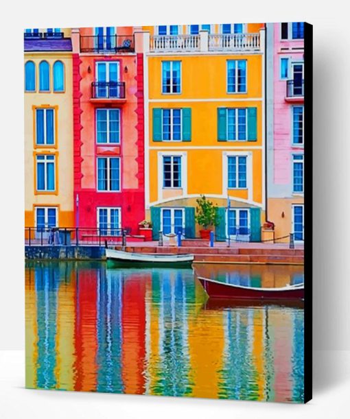 Colorful Buildings In Italy Paint By Number