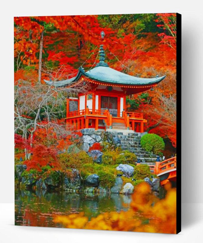 Daigo Ji Temple Kyoto Paint By Number