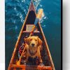 Dog On A Boat Paint By Number