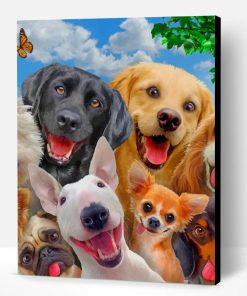 Dogs Selfie Paint By Number