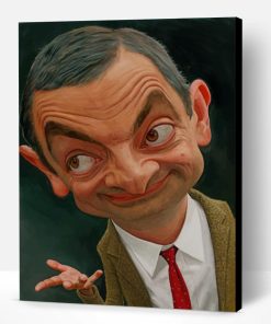 Funny Face Mr Bean Paint By Number