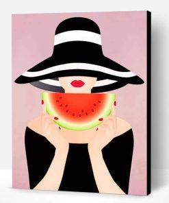 Girl With Watermelon Paint By Number