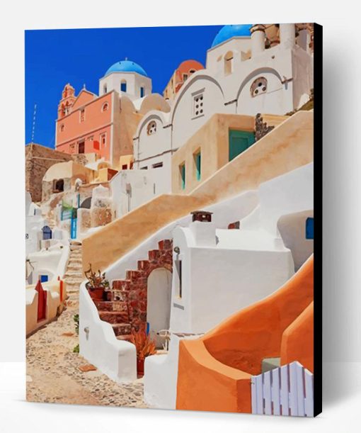 Santorini Greece Europe Paint By Number