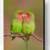 Rosy faced lovebirds Paint By Number