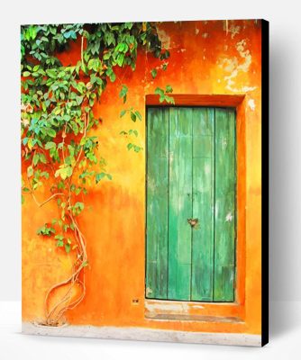 Green Door Paint By Number