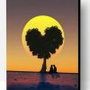 Heart Tree Silhouette Paint By Number