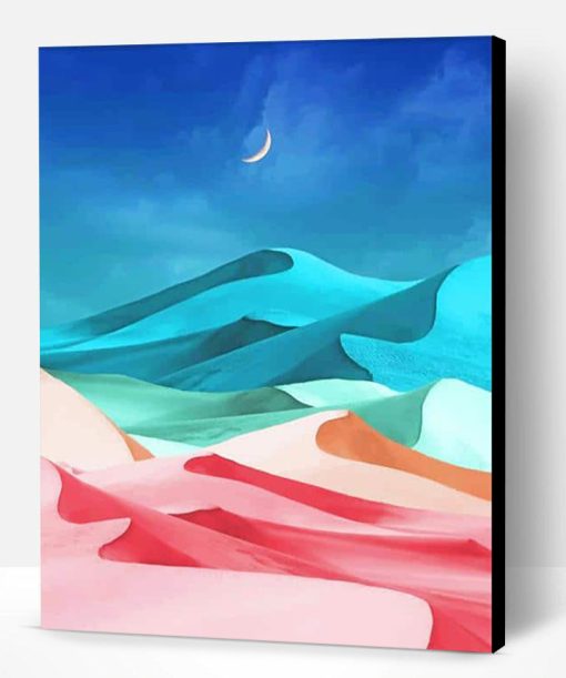 Illustration Desert Paint By Number