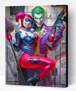 Joker And Harley Quinn Paint By Number