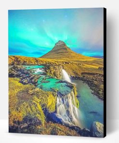 Kirkjufell Northern Lights Paint By Number