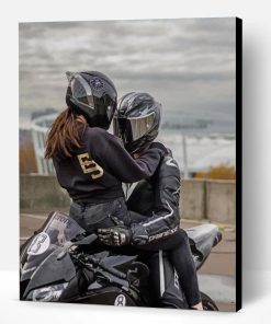 Motorcycle Couple Paint By Number