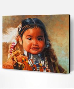 Native American Girl Paint By Number