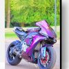 Purple Motorcycle Paint By Number
