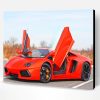 Red Lamborghini Paint By Number