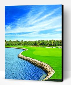Ritz Carlton Grand Cayman Golf Paint By Number