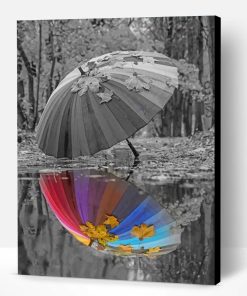 Umbrella Water reflection Paint By Number