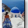 Woman Enjoying Santorini Paint By Number