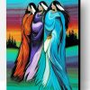 Abstract Native Ladies Paint By Number