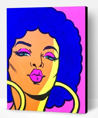 African Girl Pop Art Paint By Number