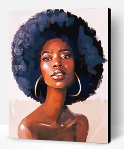 Afro Black Girl Paint By Number