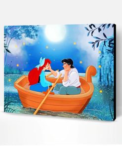 Ariel And Prince On Boat Paint By Number