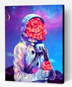 Astronaut Flowers Paint By Number