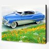 Blue And White Classic Car Paint By Number