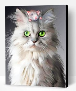 Cat With Mouse Paint By Number