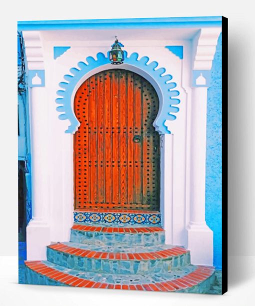 Chefchaouen Morocco Door Paint By Number