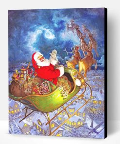 Christmas Santa Celebration Paint By Number