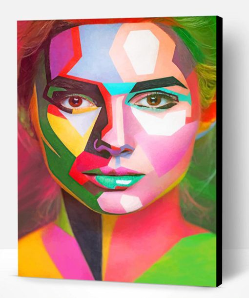 Colored Face Art Paint By Number