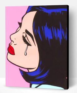 Crying Girl Pop Art Paint By Number