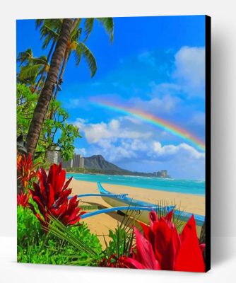 Diamond Head State Monument Hawaii Paint By Number