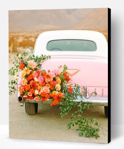 Floral Car Paint By Number